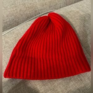 Red beanie